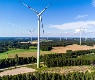 Lebensraum Welle Windkraft Wald